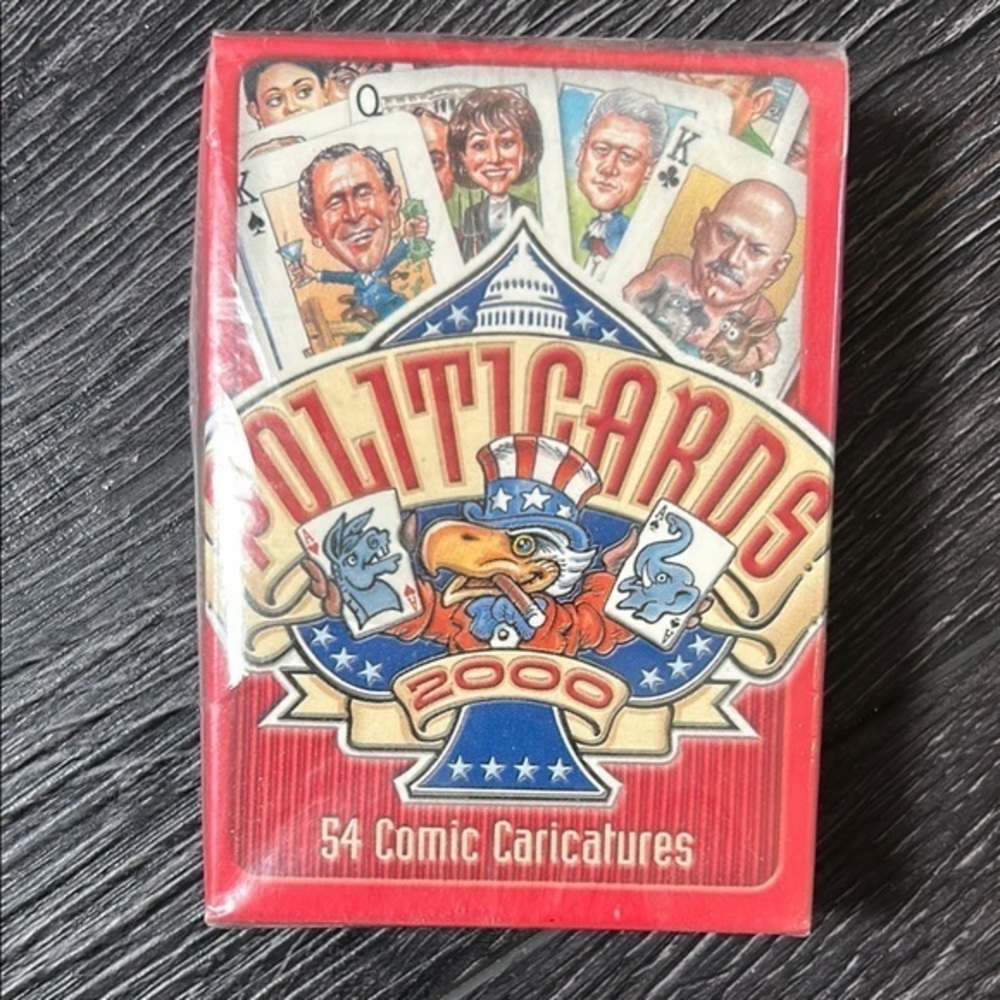 Politicards 2000 Comic Caricatures Red Deck